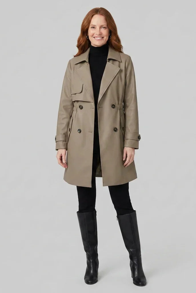 Women's Belted Trench Coat, image 3