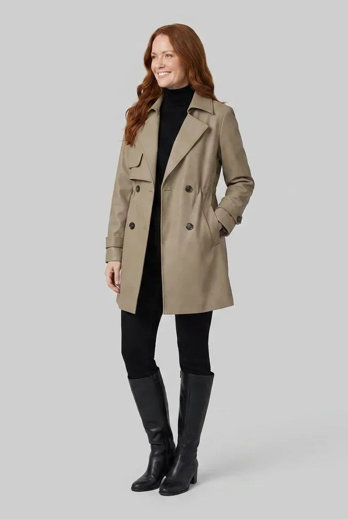 Women's Belted Trench Coat, image 4
