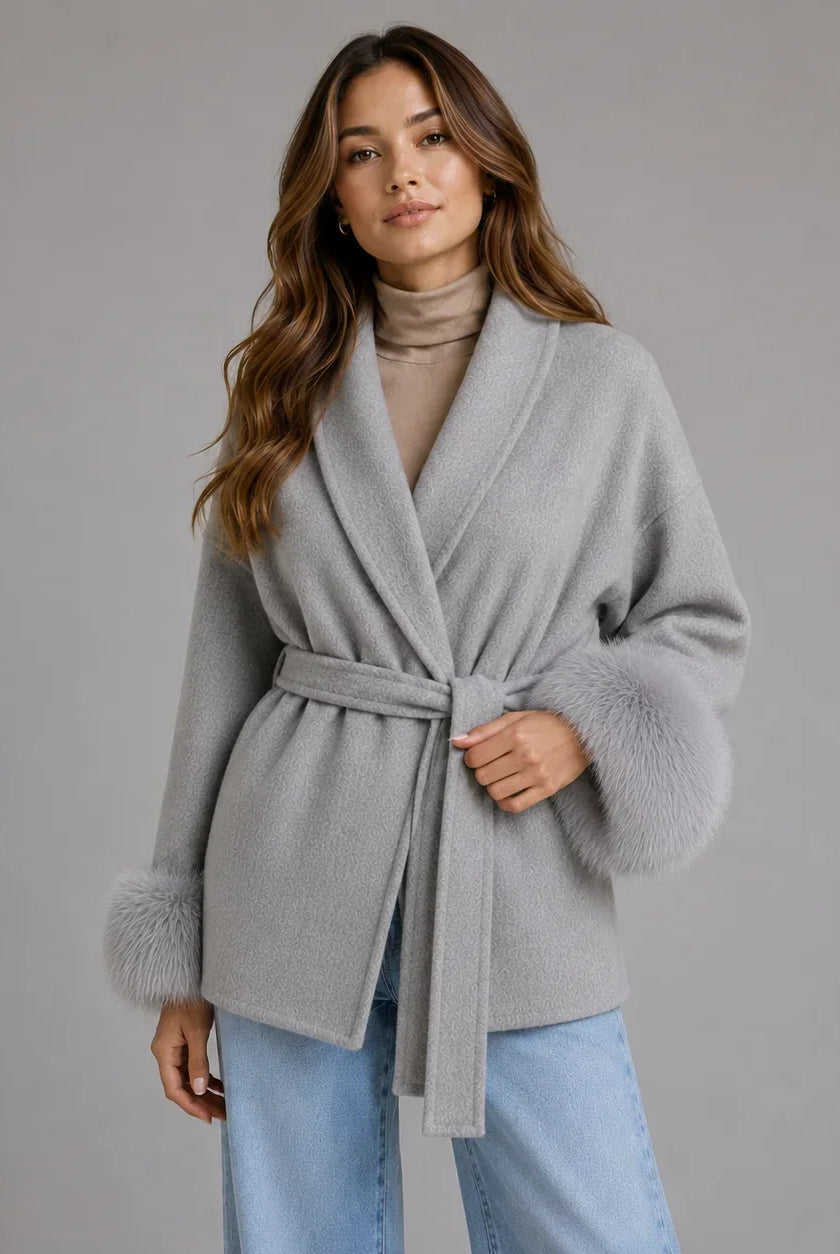 Women's Belted Wrap Coat