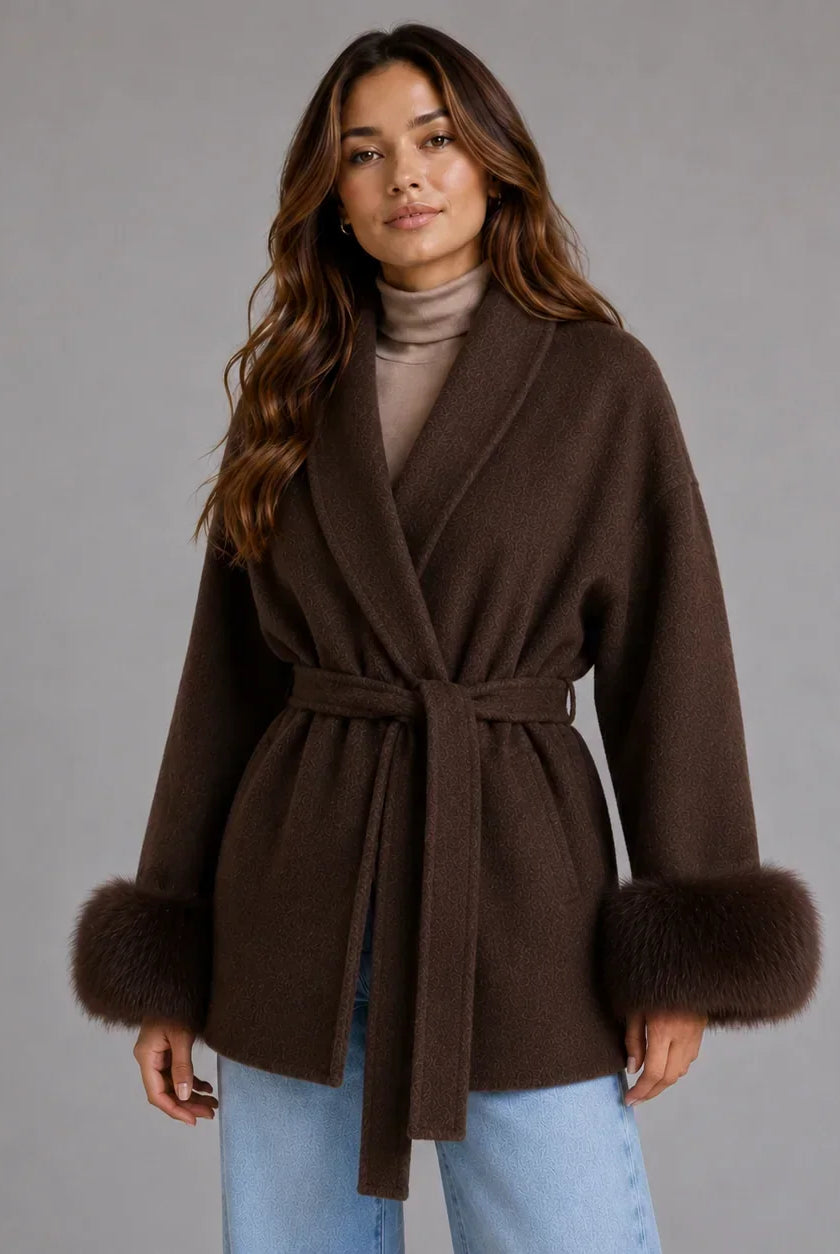 Women's Belted Wrap Coat, image 5