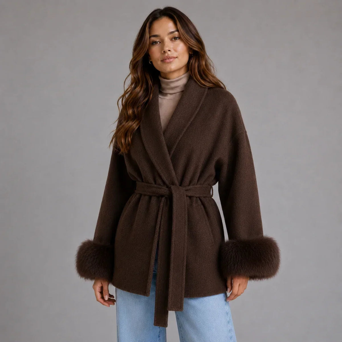 Women's Belted Wrap Coat, image 5