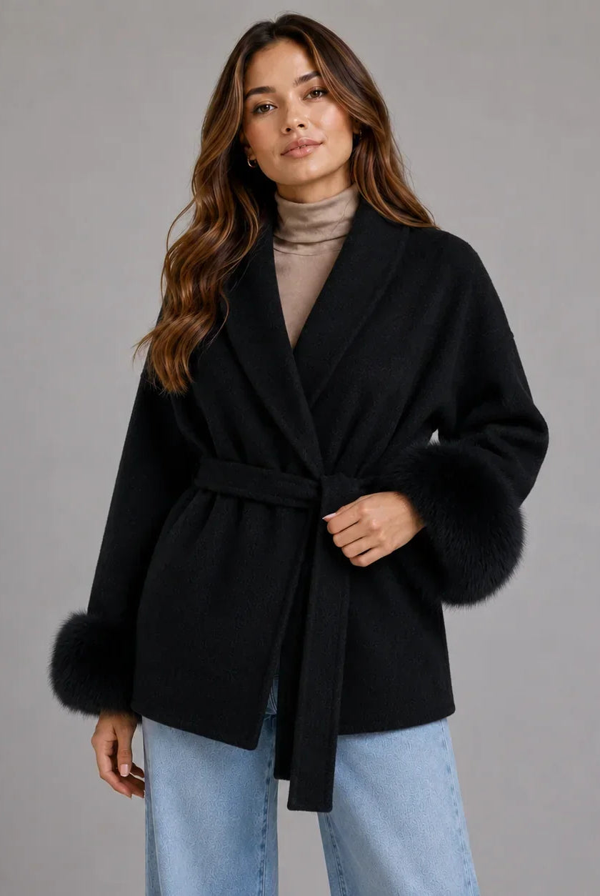 Women's Belted Wrap Coat, image 6