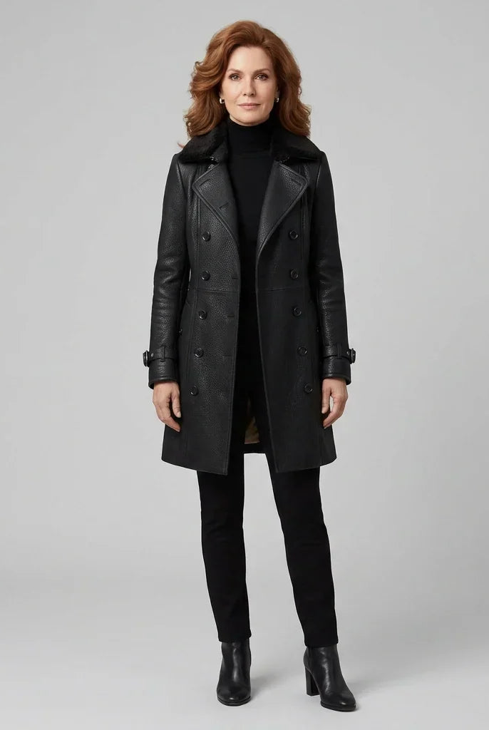 Women's Double-Breasted Coat