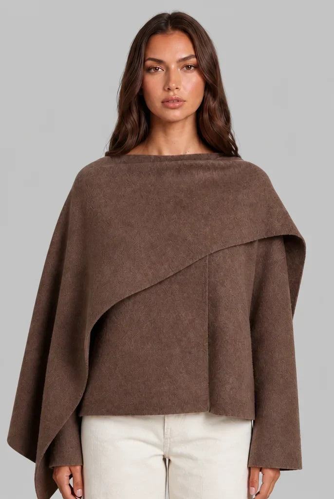 Women's Draped Wrap Cape, image 2
