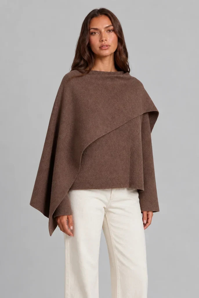 Women's Draped Wrap Cape, image 3