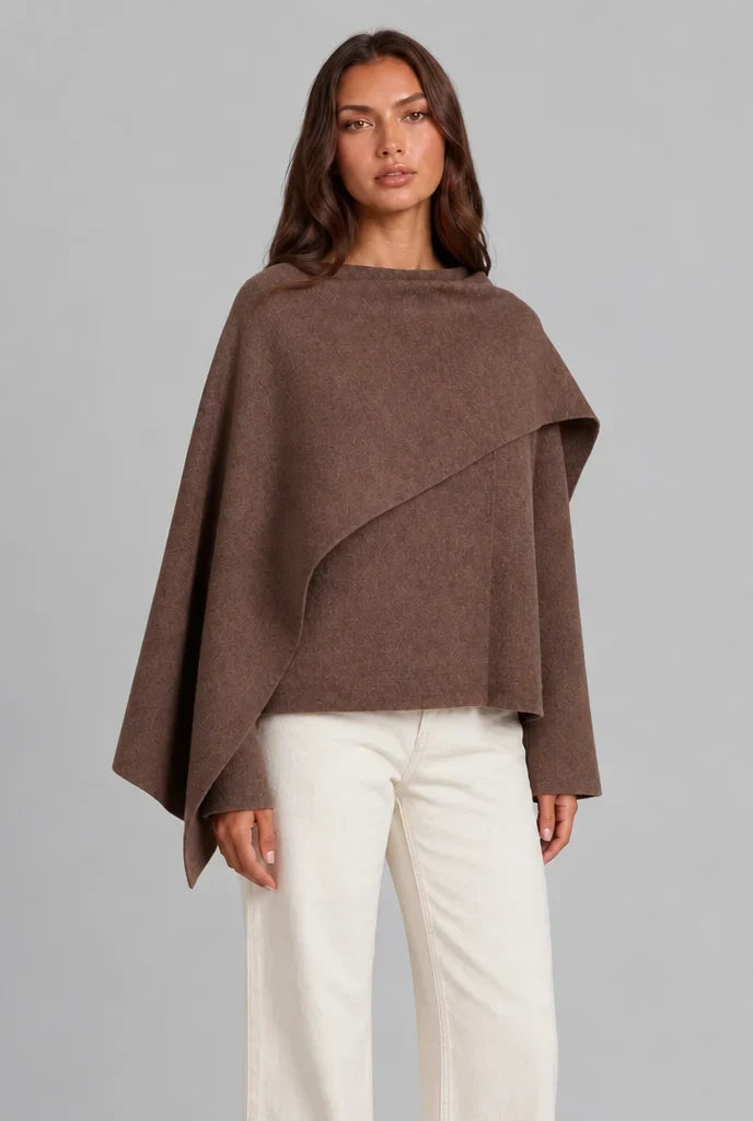 Women's Draped Wrap Cape, image 3