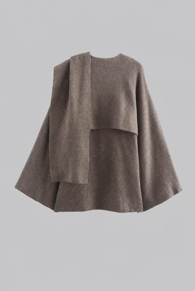 Women's Draped Wrap Cape, image 6