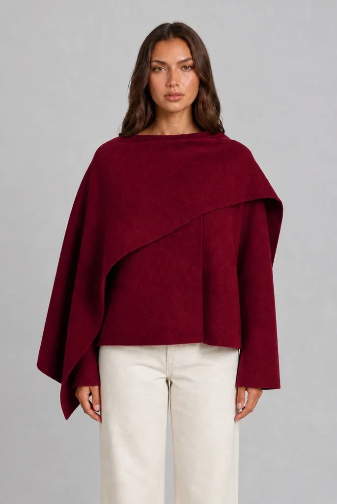 Women's Draped Wrap Cape, image 7