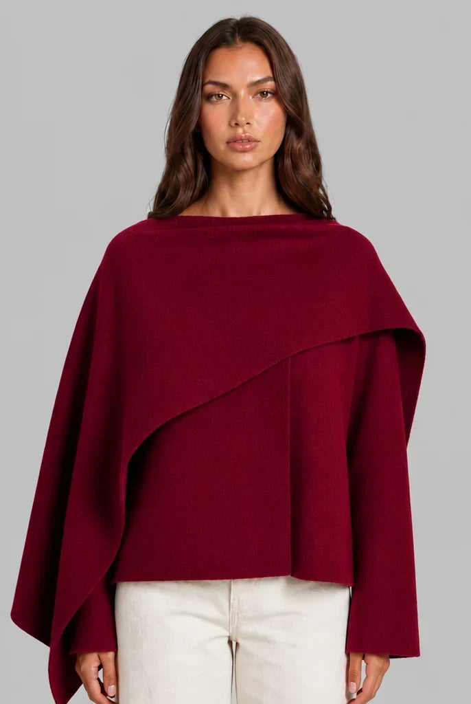 Women's Draped Wrap Cape, image 8