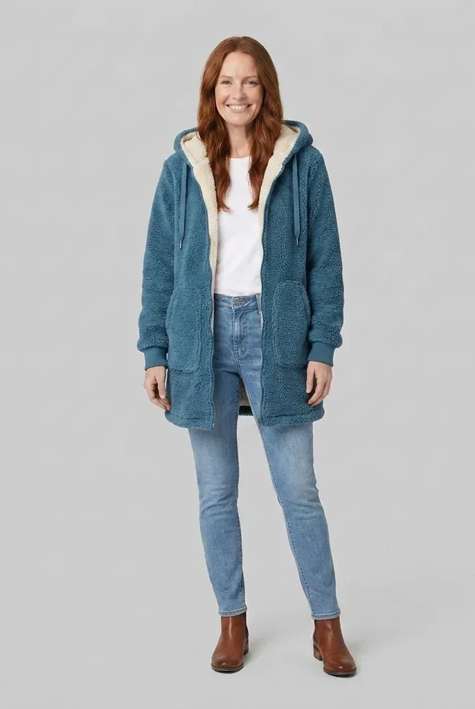 Women's Hooded Zip Coat