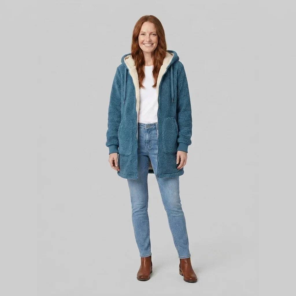 Women's Hooded Zip Coat