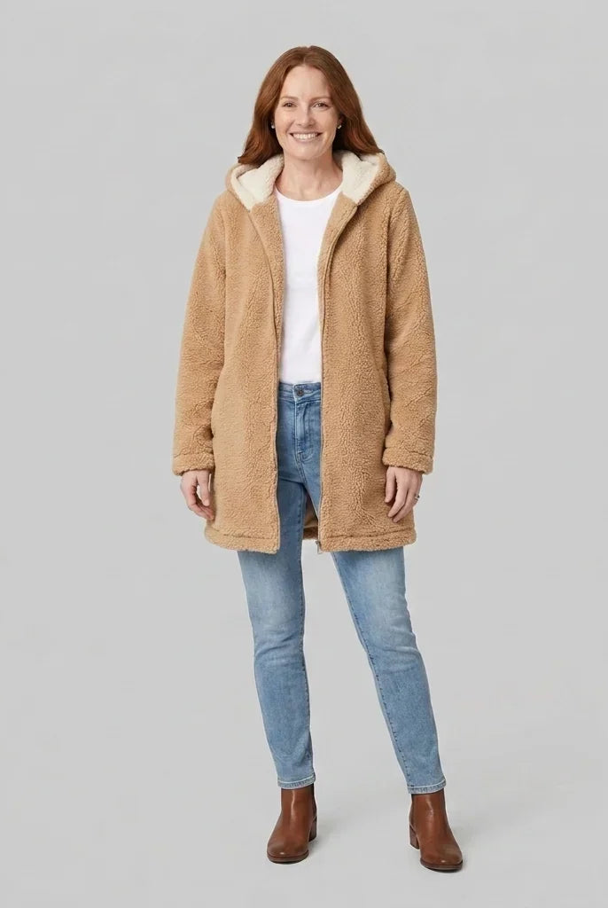 Women's Hooded Zip Coat, image 10