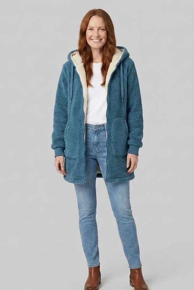Women's Hooded Zip Coat, image 2