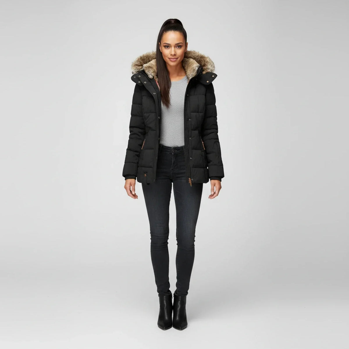 Women's Quilted Puffer Jacket, image 2