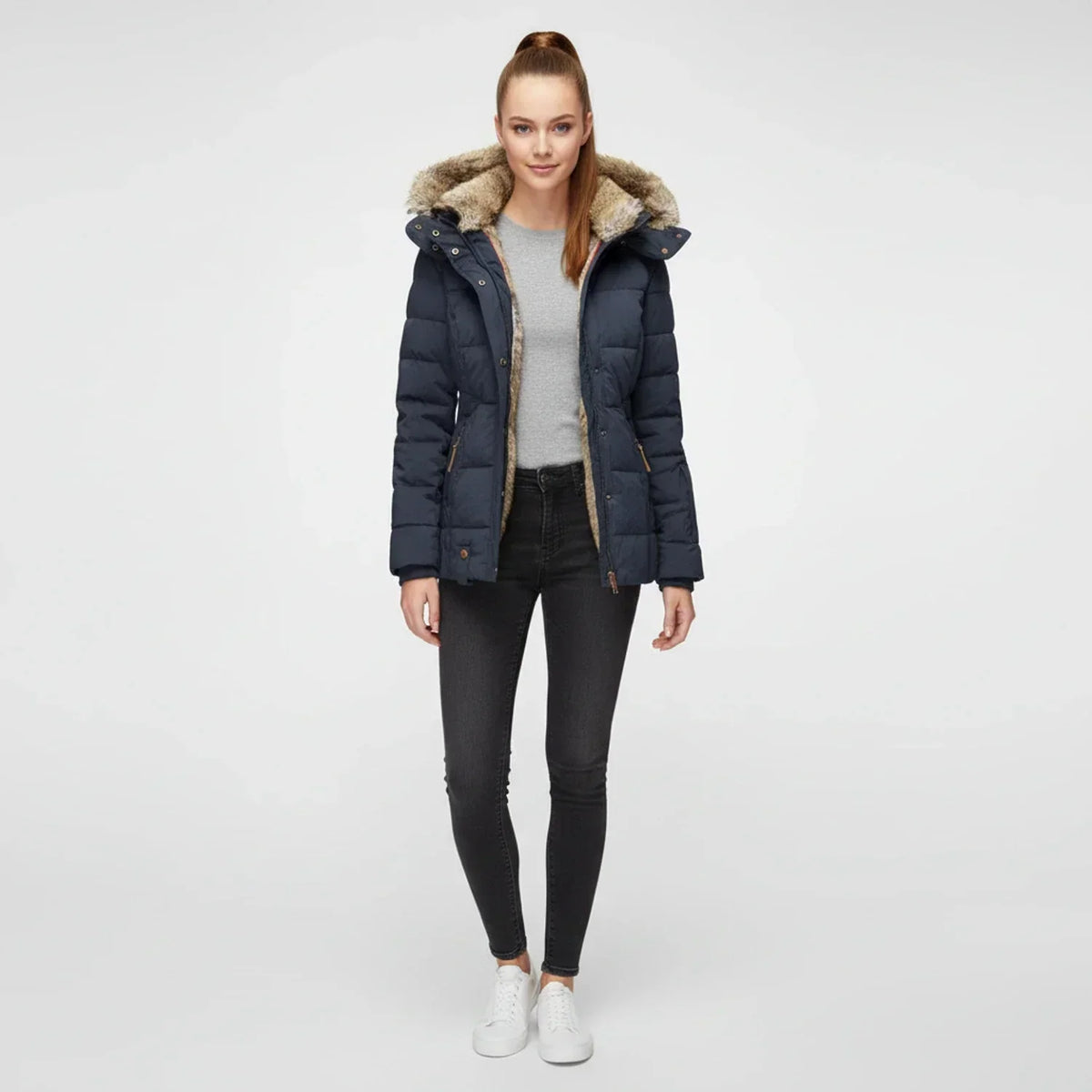 Women's Quilted Puffer Jacket, image 8