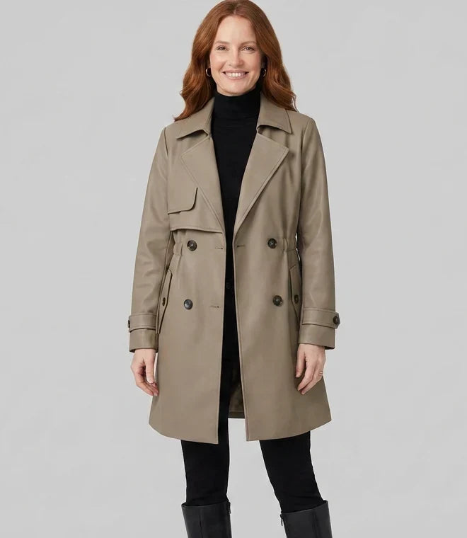 Women's Belted Trench Coat, image 2