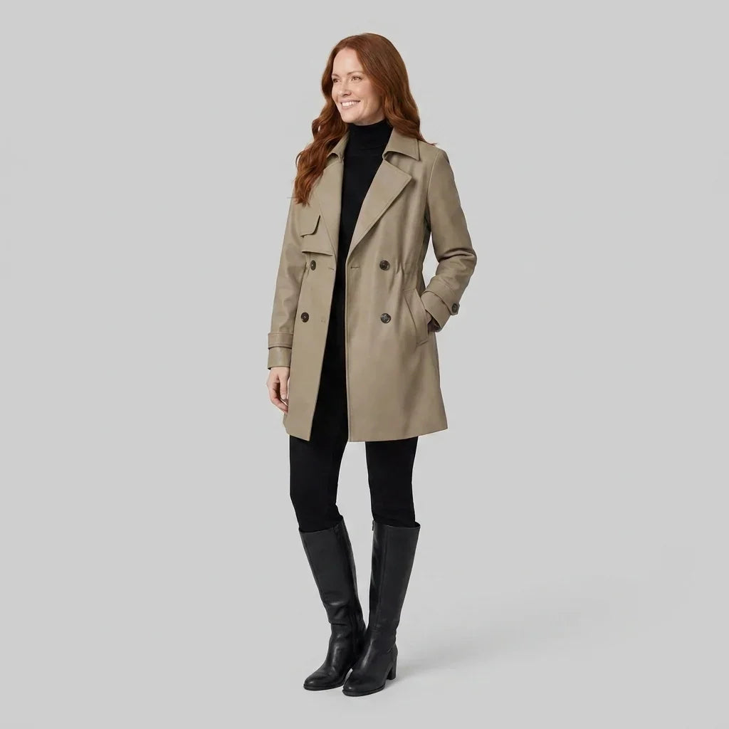 Women's Belted Trench Coat, image 4
