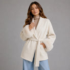 Women's Belted Wrap Coat, image 4