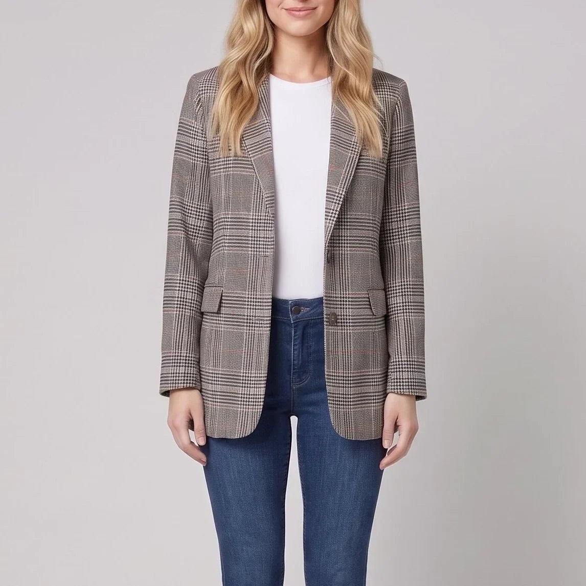 Women's Check Blazer, image 2