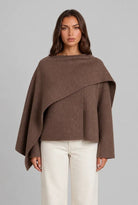 Women's Draped Wrap Cape