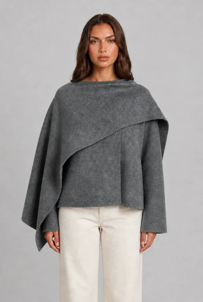 Women's Draped Wrap Cape, image 10