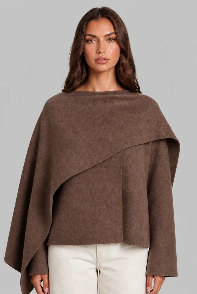 Women's Draped Wrap Cape, image 2