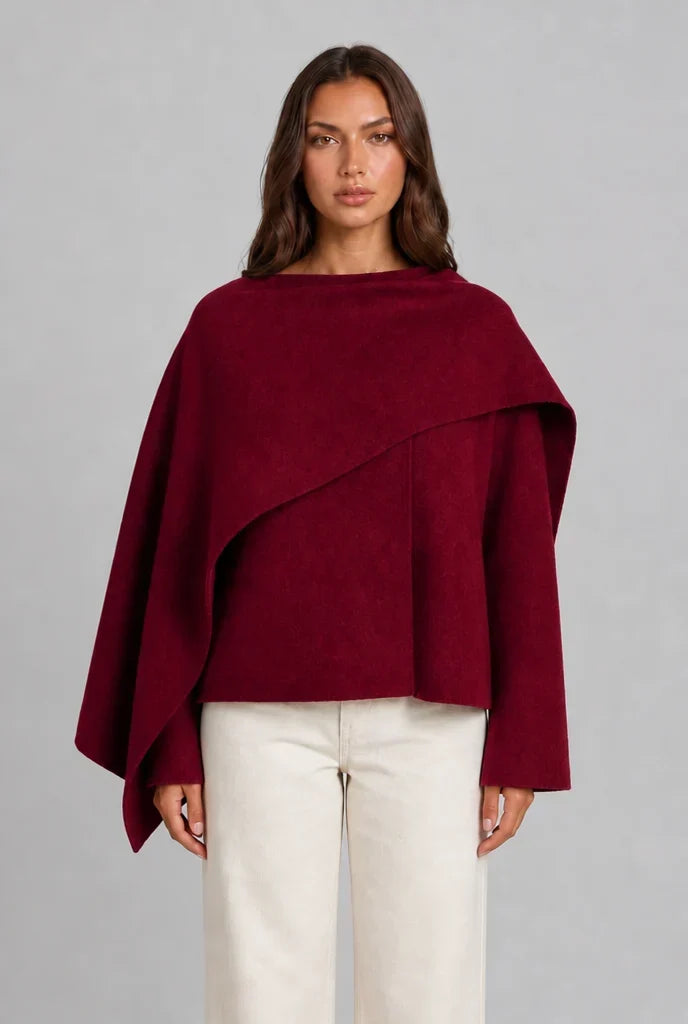 Women's Draped Wrap Cape, image 7
