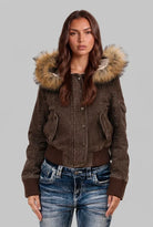 Women's Hooded Bomber Jacket