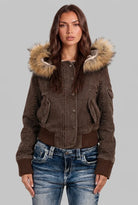 Women's Hooded Bomber Jacket, image 2