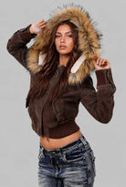 Women's Hooded Bomber Jacket, image 4