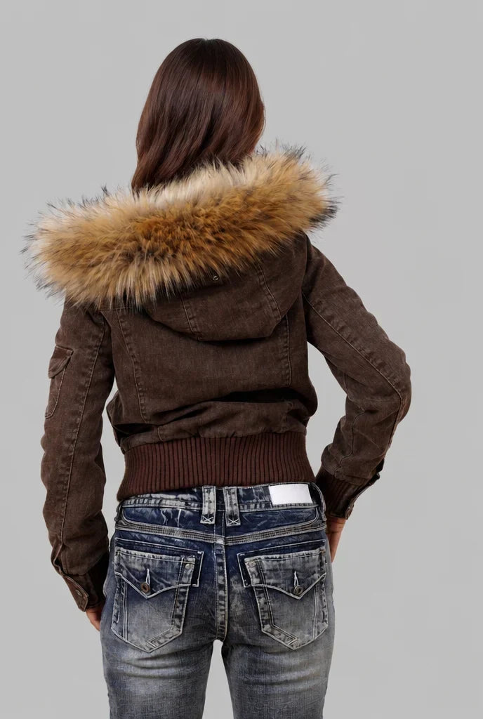 Women's Hooded Bomber Jacket, image 8