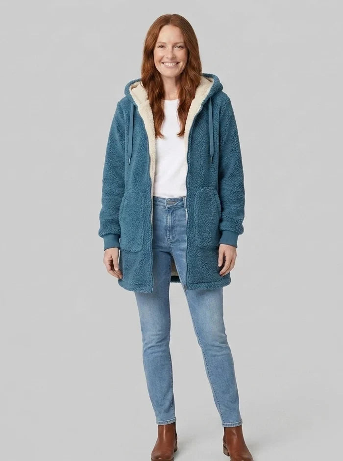 Women's Hooded Zip Coat, image 2