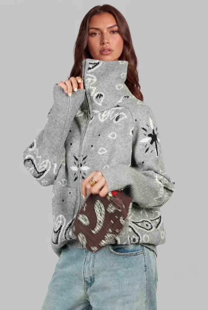 Women's Paisley Zip Jacket, image 2