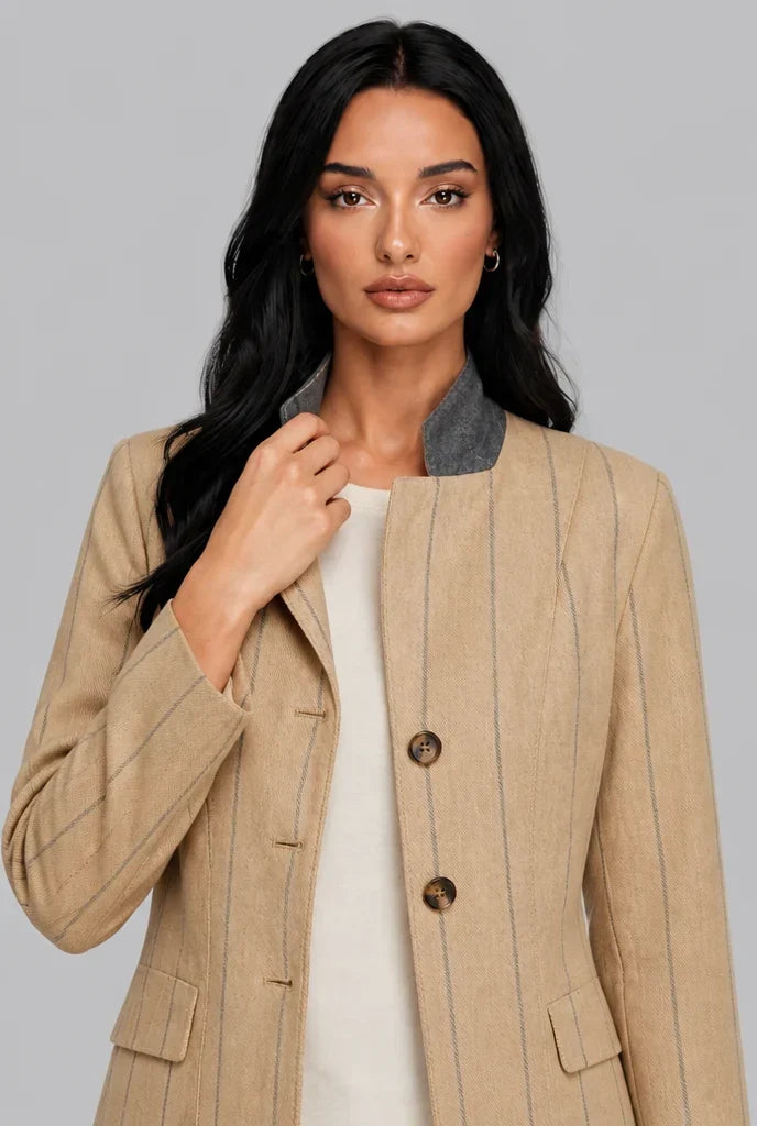 Women's Pinstripe Blazer, image 2