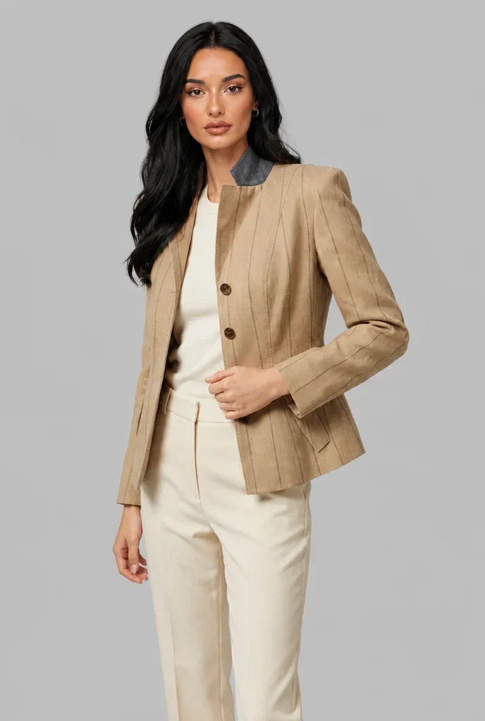 Women's Pinstripe Blazer, image 4