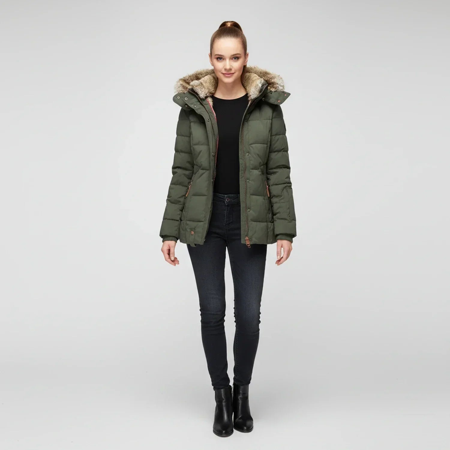 Women's Quilted Puffer Jacket, image 4