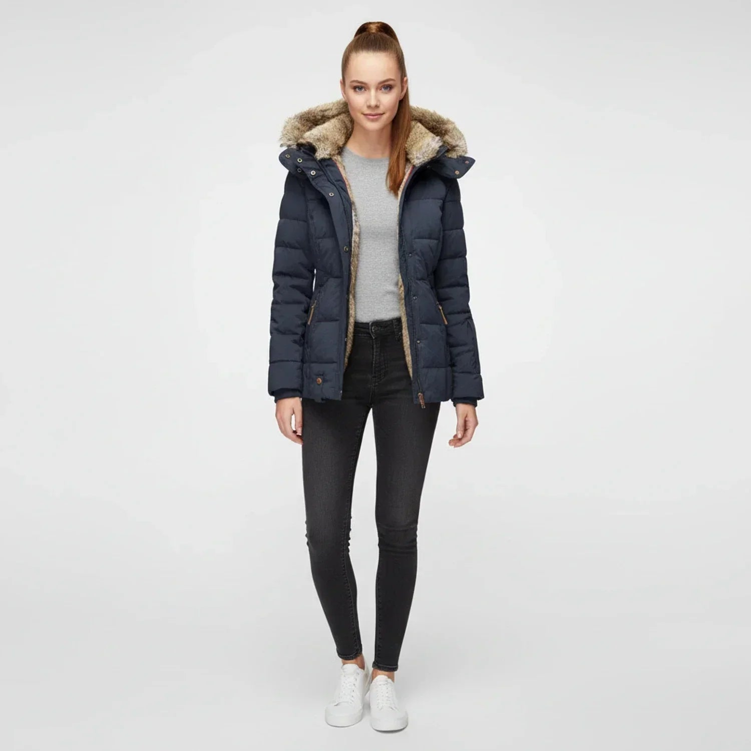 Women's Quilted Puffer Jacket, image 8