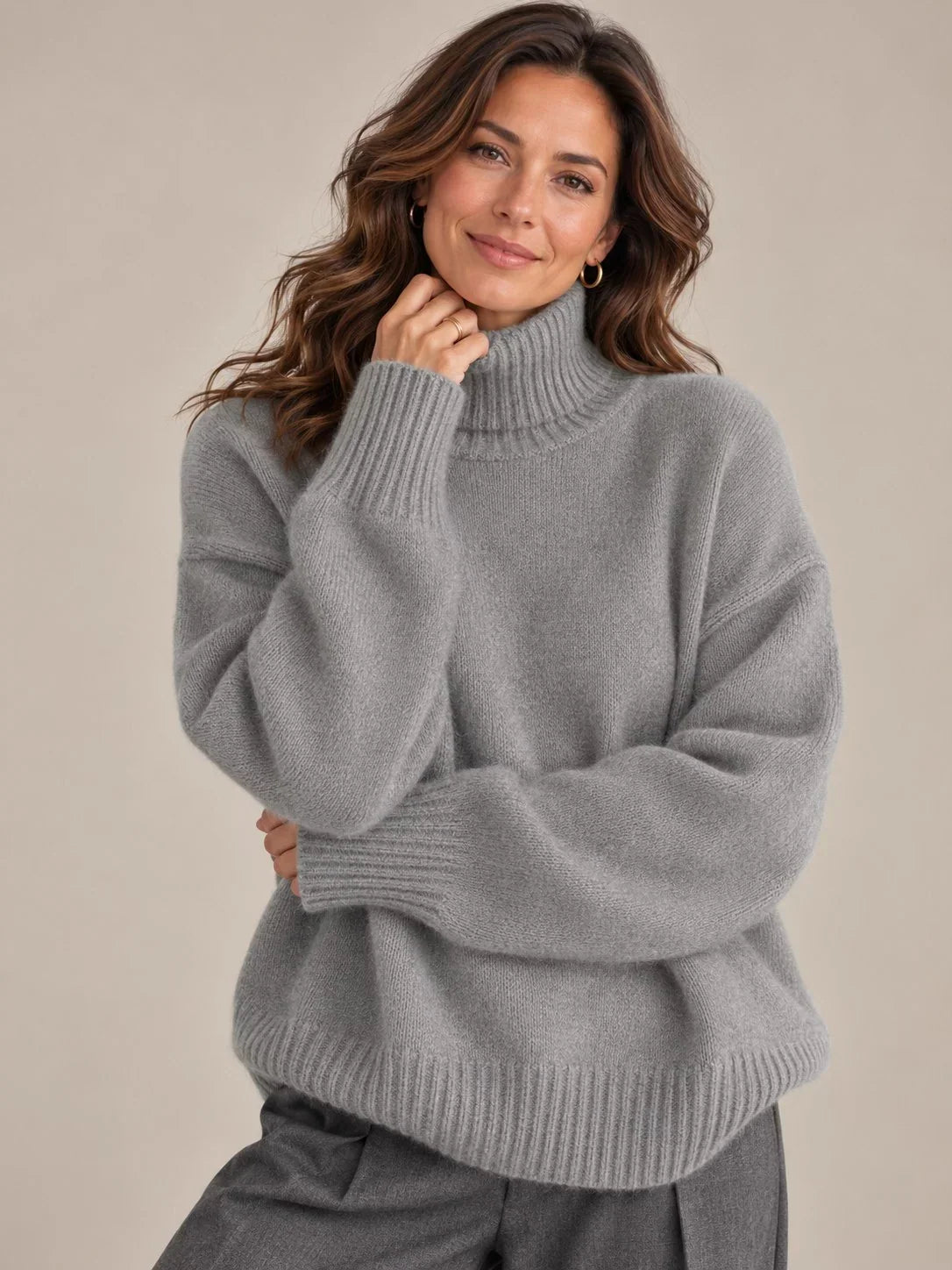 Women's Roll Neck Jumper, image 3