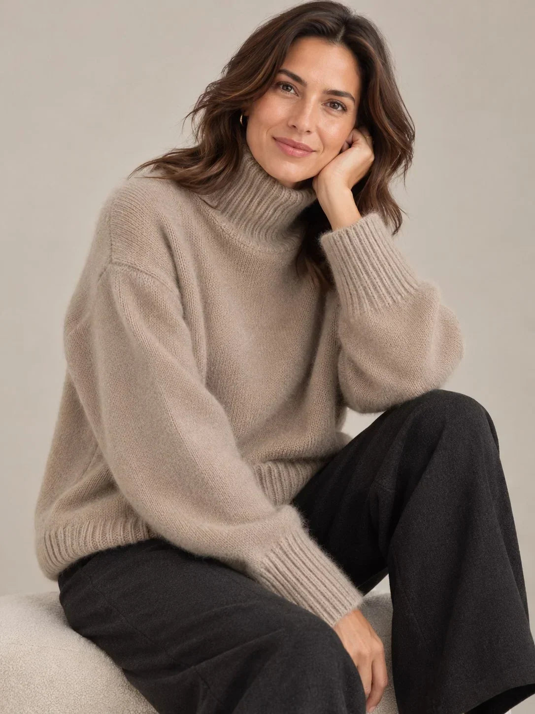 Women's Roll Neck Jumper, image 5